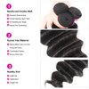Brazilian Virgin Human Hair Loose Deep Wave Bundles 100% Unprocessed Virgin Hair Remy 14 16 18 Loose Deep Curly Weave 3 Bundles 150% Density Human Hair Extensions Natural Color for Black Women