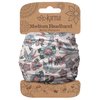 Karma Sparrows Headband for Women - Medium - Fabric Headband and Stretchy Hair Scarf - Crème and Blue