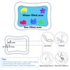 ZMLM Baby Tummy Time Water Mat, Infant Baby Toy Water Play Mat Inflatable Sensory Babies Valentines Day Easter Gifts for Kids Small Pad Newborn 3 6 9 12 Month Boy Girl Toddler