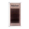 HAICHER Brown Lash Extensions 03 05 07 C D Curl 8-16mm Mixed, Colored Lash Trays for Eyelash Extension (Medium Brown, 0.05 C 8-16mm)