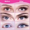 6 Pcs Self Adhesive Eyelashes, Reusable Self Adhesive Eyelashes, No Glue Eyelashes and Waterproof Wispy Lashes with Tweezers, Self-Adhesive False Eyelashes Natural Look