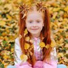 2PCS Orange Korker Bows for Girls Fall Thanksgiving Hair Clip Curly Bow Hair Clip Ribbon Ponytail Bows Alligator Clip Hair Barrette Thanksgiving Halloween Hair accessory for Girls Toddlers Kids(A)
