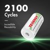 Tenergy Centura NiMH Rechargeable C Batteries, 4000mAh C Battery, Low Self Discharge C Cell Battery, Pre-Charged C Size Battery, 2 Pack