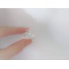 Generic Tiny small silver tone rounded metal hair claw clip