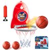 Aooess Basketball Hoop Indoor Toys for Kids 3 4 5 Boys: Toddler Basketball Hoop Indoor Wall Mount Basketball Hoop Suction Cup Basketball Hoop Toys for 3 Year Old Boy Gifts for 3-8 Year Old Boys, Red