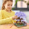 NEWABWN Cherry Blossom Bonsai Tree Mini Micro Building Set, Japanese Sakura Tree House Model Sets for Adults, Flowers House Mini Bricks Building Kit, Creative Gift Toys for Kids 12-14 (2200PCS)