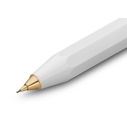 Kaweco CLASSIC SPORT Mechanical Pencil White 0.7mm HB I Lead Pencil in Classic Design I Mechanical Lead Pencil 10.5 cm I Refillable Pencil