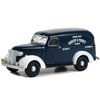 1939 Chevy Panel Truck Dark Blue with White Fenders Grocery & Market Delivery Norman Rockwell Series 5 1/64 Diecast Model Car by Greenlight 54080A