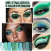 9 Colors Green Eyeshadow Christmas Makeup Glitter Matte Eyeshadow Palette,Stocking Stuffers for Women,Highly Pigmented Metallic Shimmer Bright Dark Green Eye Shadow,Waterproof Green Face Witch Makeup