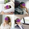 Sleep Eye Mask for Women Men: Soft Foam Comfortable Sleeping Mask, Eye Cover Blindfold at Night Block Out Light for Travel Yoga Nap, Violet