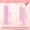 100 Pack 0.78 * 0.78 * 3.34 inch Kraft Paper Lipstick Box Rectangle Lip Balm Kraft Boxes Essence Oil Bottle Packaging Organzier for Makeup Sample Tube Storage DIY Gifts - Pink