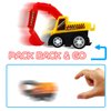 12-Piece Mini Truck Toy Kit - Pull Back Construction Vehicles for Kids, Great Party Favors, Birthday Gifts, Classroom Rewards, and Stocking Stuffers