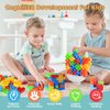 70 PCS Tower Stack Game, Balance Stacking Toys Tetra Tower Games for Adults & Kids, Stack Attack Building Blocks for Party, Travel, Team Building, Gifts for Families, Boys and Girls