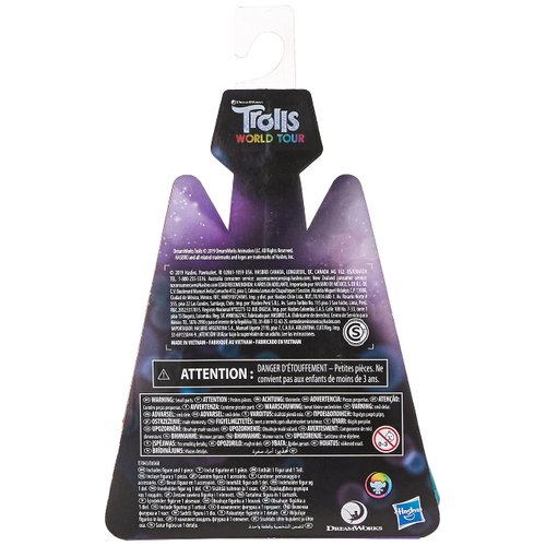 DREAMWORKS TROLLS World Tour Mermaid, Collectible Doll with Microphone Accessory, Toy Figure Inspired by The Movie Trolls World Tour, 2 inches, (Model: N/A)