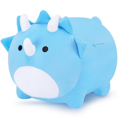 Auspicious beginning Dinosaur Plush Pillows-20 in Blue Dinosaur Plushies Stuffed Animals, Cute Dino Plushie Dinosaur Anime Plush Pillows Birthday Gifts for Kids Boys Girls