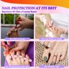 INENK Long Square Toe Nail Tips for Wide Nail Beds, Matte Pre-shaped Full Cover False Toenails Gel Tips Press on Nails, Summer Toe Tips for Soak off Gel Extension at Home DIY(300PCS 15SIZE)