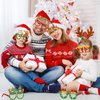 Konsait Christmas Glasses 24 PCS Christmas Party Glasses, Christmas Kids Party Favors Christmas Paper Glasses Adult Party Favors Christmas Party Favors Reindeer Christmas Tree Glasses 12 Styles