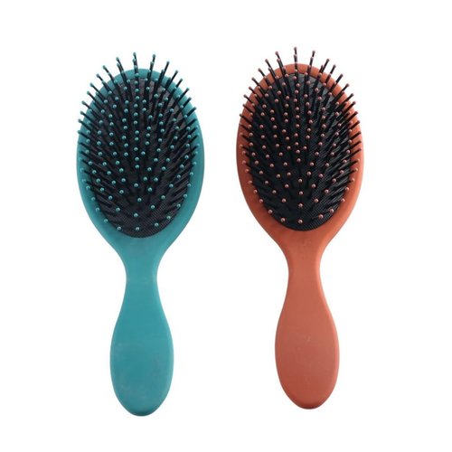 Vctitil 2pcs Portable Airbag Comb Hair Brush Dark Color Massage Hair Comb Anti-Static Hair Scalp Comb Air Cushion Comb(Multi-colored)