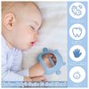 Chumia 3 Pack Baby Teether Teething Toys for Babies 0-6 Months Baby Teething Toy Silicone Anti Dropping Infant Hand Teether Pacifiers Wrist Hand Chew Toys for Sucking Needs (Blue, Caramel, Green)