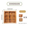 BSIRI Wooden XO Blocks (L) Tic Tac Toe Board Games - Ideal for Kids Games, Family Games and Game Night for Adults, Farmhouse Decor for Coffee Table Decor and Unique Gifts for All Occasion (5.5 Inch)
