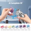 YHAYHO 8 Color Professional Hair Trimmer/Clipper Guard Combs Guide Combs with Metal Clip Color Coded Cutting Guides/Combs - 1/16" to 1"(1.5-25mm) -Great for Hair Clippers/Trimmers Attachment