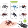Volnau Bug Toys Figurines 12PCS Insect Animal Figures for Kids Toddlers Decorations Educational Bee Beetle Mantis Spider Ladybug Butterfly Plastic Model