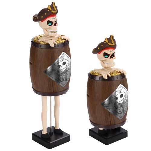 Funny Prank Dispenser, Halloween Cosplay Props, Pirate Captain Figurines Statue for Party Home Halloween Decorations Outdoor Indoor, Gag Gifts for Men Women