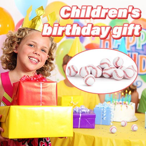 Waenerec Mini Baseball Stress Ball 20 Packs Baseball Party Favors Small Foam Squeeze Anxiety Toy Sports Squishy Ball for Kids School Carnival Reward Baseball Party Decorations Supplies