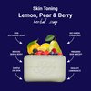 HERBOGANIC Lemon, Pear and Berry Herbal Soap | Skin-Toning Natural Bar Soap | Refreshing and Nourishing | Suitable for Men and Women | 5 Oz (Pack of 1)