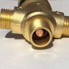 Thermostatic Mixing Valve with 1/2 NPT Male Connections,Water Temperature Control Valve,Solid Brass