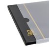 Stamp Albums 160 Pockets - Stockbooks with 30x197mm Sleeves, 10 Double Sided Black Page with Leatherette Padded Black Cover, Collection Storage Folder for Paper Money Postage Stamps AS0108BK