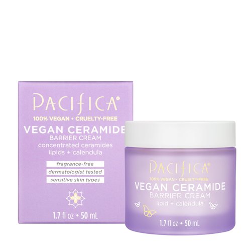 Pacifica Face Cream - Vegan Ceramide Barrier Cream w/Niacinamide &amp; Shea Butter - Hydrating Daily ...