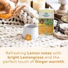 Organic India Tulsi Lemon Ginger Tea Bags - Herbal Tea, Stress Relieving & Reviving, Immune Support, Aids Digestion, Vegan, USDA Certified Organic, Non-GMO, Caffeine-Free - 18 Infusion Bags, 6 Pack
