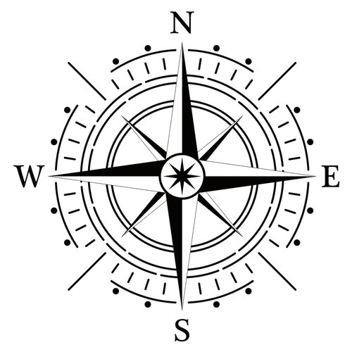 Dopetattoo 6 Sheets 6 Sheets Temporary Fake Tattoos For Men Adults Compass Rose for Marine or Nautical Also for Including in Maps Temporary Fake Tattoo For Women Neck Arm Chest For Woman
