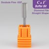 C & I Nature Nail Buffer Nail Drill Bit XXF Efile Small Barrel Diamond File-Teeth Safe for Nail Beauty Fans or Nail Techs Do Nail Art Preparation & Prep Nail Bed at Home or Nail Salon Double Hand Use