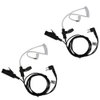AIRSN A 2 Pin Earpiece Headset for Motorola CP200,GP300,CLS1110,CLS1410 Walkie Talkies/Two Way Radio with Transparent Acoustic Tube (Pack of 2)