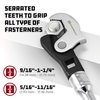 Powerbuilt 2 Piece Spring-Loaded Crowfoot Wrench Set, Adjustable, Auto Size, Universal, Self-Adjusting, Power Grip , Rapid Wrench- 240274