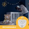 BEREST Rechargeable Baby Sleep Smile Bear, Mom's Heartbeat Baby Cry Sensor Lullabies & White Noise Sound, Nursery Decor Night Light Projector Toddler Crib Sleeping Aid, Baby Shower Gifts