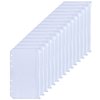 HAUTOCO 15PCS A6 Binder Pockets Clear PVC 6-Holes Binder Envelopes Zipper Binder Pouches for A6 Notebook Binder, Cash Envelopes for Budgeting, Waterproof Zipper Budget Envelopes Loose Leaf Bags