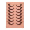 7 Pairs False Eyelashes Wispy Lashes Natural Look Fake Eyelashes Cat Eye Lashes Mink Fluffy Strip False Lashes Fox Eye Lashes Pack