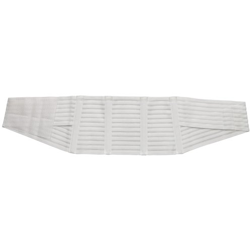 Breathable Back Support Belt, Adjustable Back Brace, White, Small