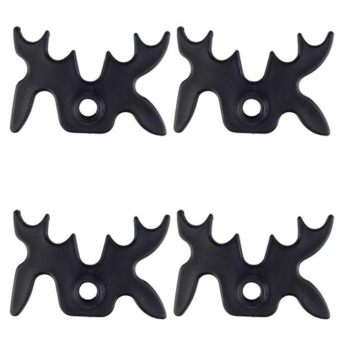 Zelerdo 8 Pack Plastic Moosehead Pool Billiard Cue Bridge Head (Black)