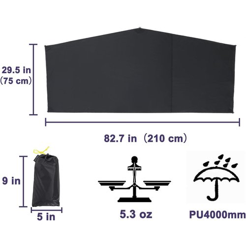 LANSHAN 1-2 Person Ultralight Waterproof Footprint Outdoor Camping Tent Tarp Canopy Blanket Picnic Ground Sheet Mat, Ultralight Tent Fitted, 1 Person