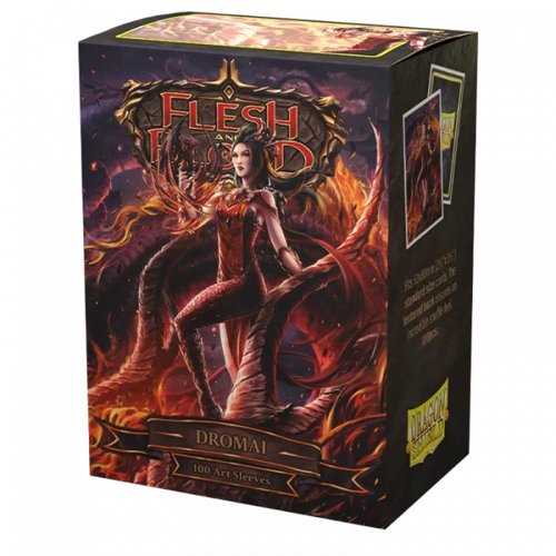 Arcane Tinmen Dragon Shield Sleeves – Flesh and Blood: Dromai 100 CT - MTG Card Sleeves are Smooth & Tough - Compatible with Pokemon & Magic The Gathering Card Sleeves (AT-16050)