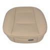 EDEALYN Ultra-Luxury PU Leather Car Seat Protection Cover Car Seat Cover for Most Four-Door Sedan&SUV,Single Seat Cover Without Backrest 1PCS (W 20.8× D 21× T 0.2inch) (3D-Beige)