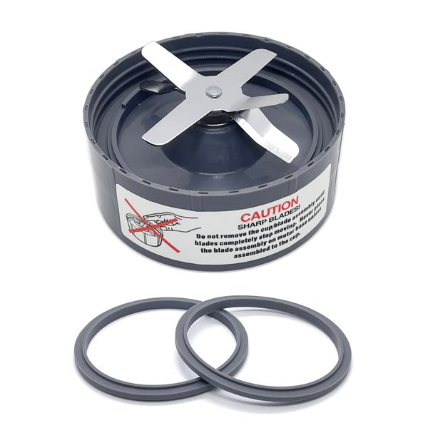 Replacement Extractor Blade, Fit for NutriBullet 600w / 900w Pro Extractor Blade Series, With One Extra Silicone Rubber Gaskets Seal O-Ring NutriBullet Blender Blade Replacement Parts