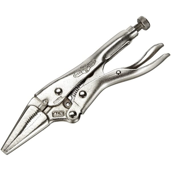 IRWIN VISE-GRIP Original Locking Pliers, Long Nose, 4-Inch (1602L3),Silver,100mm