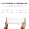 Invisible Mesh Hair Nets Set with Positioning U-Shaped Hair Pins for Women's Hair Styling (Blonde)
