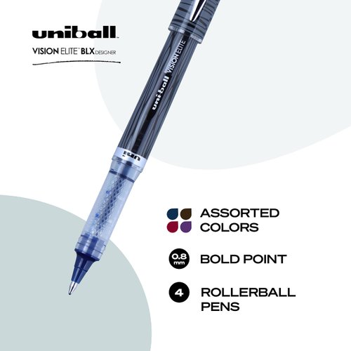 Uni-Ball Rollerball Pen - Smooth-Flowing Ink System for Consistent Writing Experience
