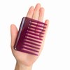 Mini Wide Tooth Comb,Small Travel Purse Comb Hair Detangling Comb Beard Comb Pocket Comb for Curly Wet Dry Hair,Detangler Comb Styling Comb for Men Women Handmade of Cellulose (Purple)